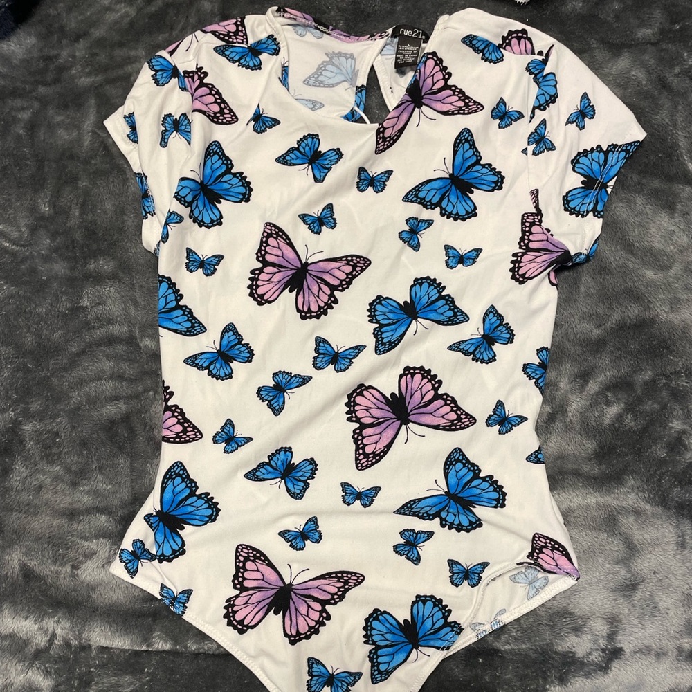 nwot butterfly bodysuit